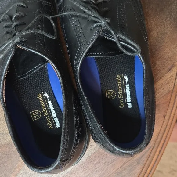 Allen Edmonds Road Warriers Black Leather Dress Shoes