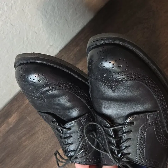 Allen Edmonds Road Warriers Black Leather Dress Shoes
