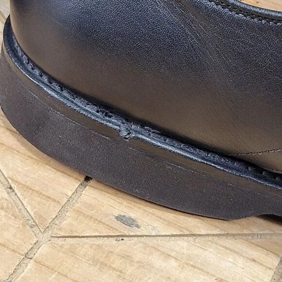 Allen Edmonds MSP Split Toe Blucher Road Warrior Shoes / Black Leather / 12 D