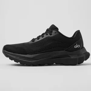 Alo Mesh Low Top Performance Runner Sneakers Black/Black Unisex M 6 / W 7.5