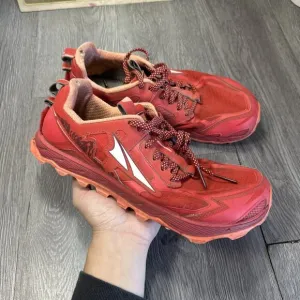 ALTRA Lone Peak 4.5 Trail Running Shoes AL0A4QTX603 Poppy Red Women's Sz 10.5