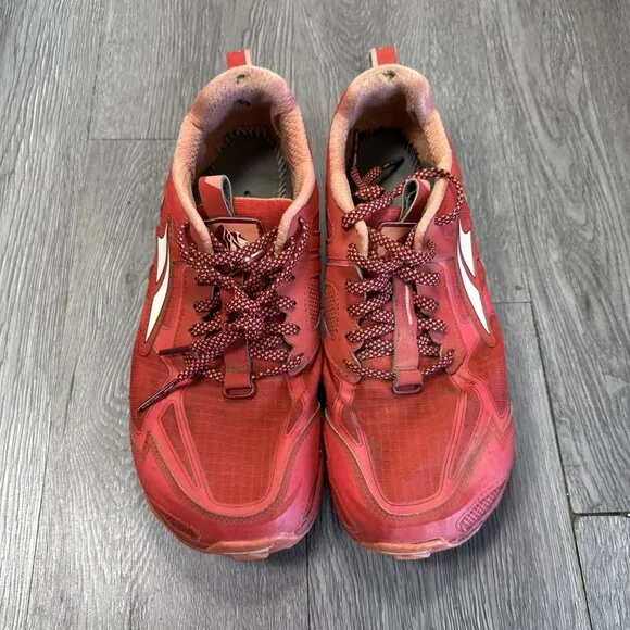 ALTRA Lone Peak 4.5 Trail Running Shoes AL0A4QTX603 Poppy Red Women's Sz 10.5