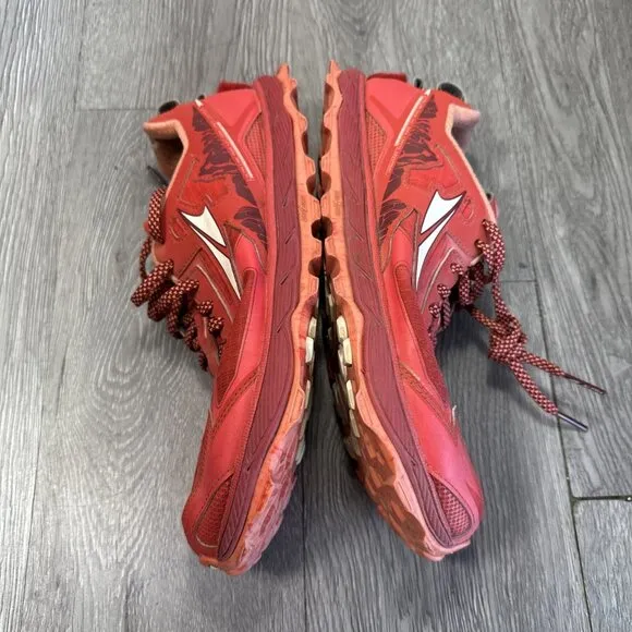 ALTRA Lone Peak 4.5 Trail Running Shoes AL0A4QTX603 Poppy Red Women's Sz 10.5