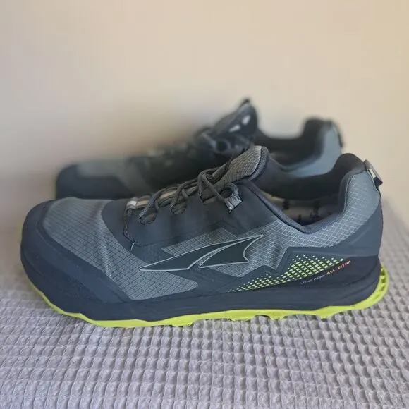 Altra Lone Peak All-Wthr Gray Lace-Up Trail Running Shoes Men’s US 13 13M Hiking
