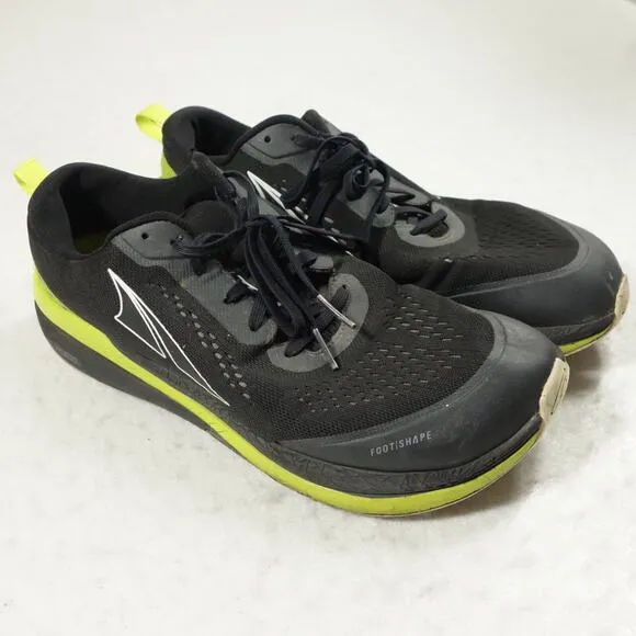 Altra Shoes Mens 12.5 Black Paradigm 5 Road Running High Mileage Foot Shape