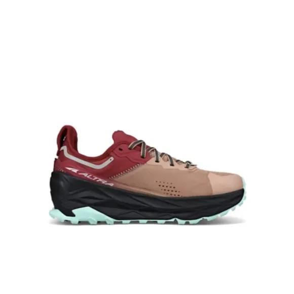 Altra Women's Altra Olympus 5 Trail Running Shoes Color: Brown/Red Size: 7.5