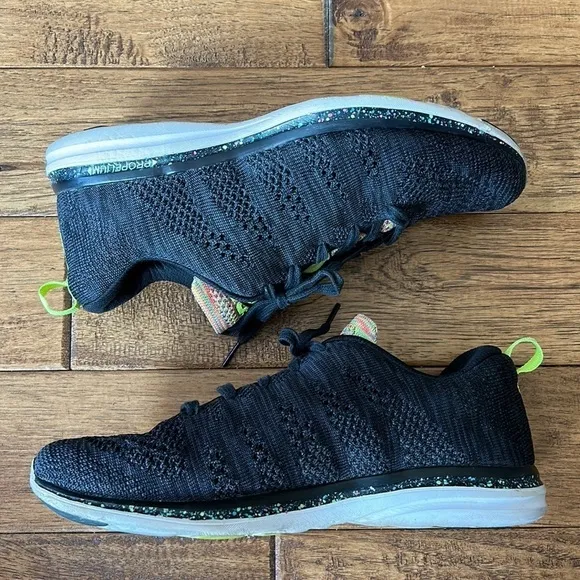 Apl TechLoom Pro Running Shoes Black / Neon Men's Size 9