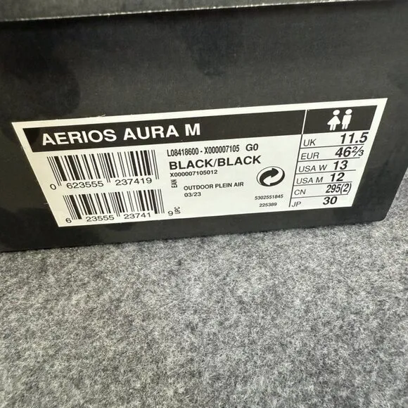 Arcteryx Mens Aerios Aura Running Trail Shoes Sneakers Blaze Sz 12 Hike NWT NWB