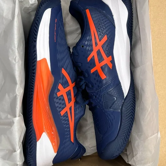 Asics GEL-CHALLENGER 14 CLAY Men’s Sz 11.5 CD4 Blue Expanse/Koi Tennis Shoes