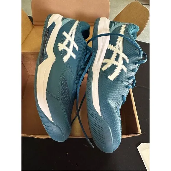 Asics Gel Dedicate 8 Restful Teal White Court Shoes Sneakers 12