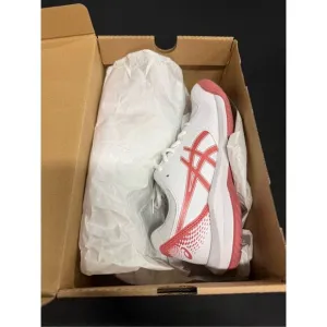Asics Gel Dedicate 8 White Light Garnet Court Shoes Sneakers 6