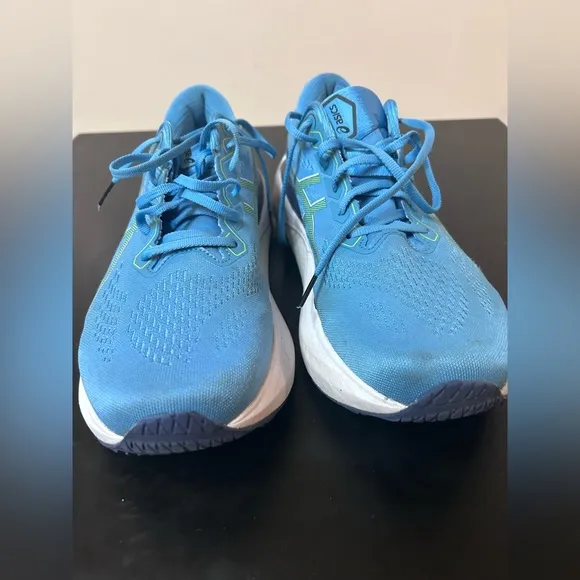 Asics Gel Kayano 30 Waterscape Blue Electric Green Running Shoes Mens Size 11.5