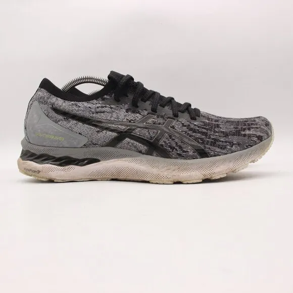 Asics Gel-Nimbus 23 Knit Shoes Men's 11 Sheet Rock Black Road Jogging Trainer