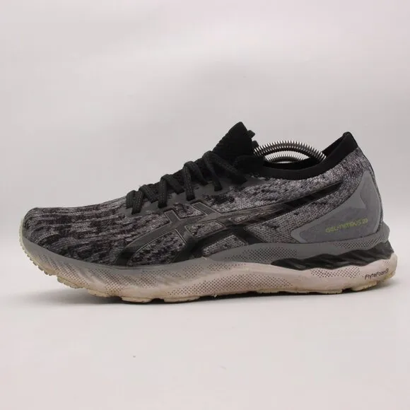 Asics Gel-Nimbus 23 Knit Shoes Men's 11 Sheet Rock Black Road Jogging Trainer