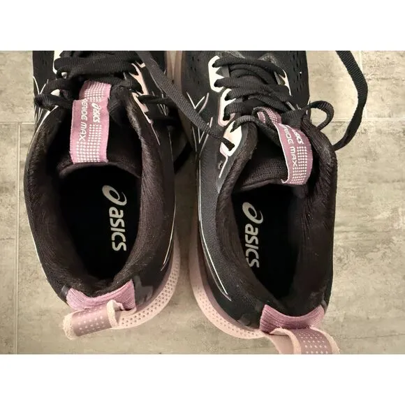 Asics Glideride Max Running Black/Pale Pink Shoes Women’s Size 7