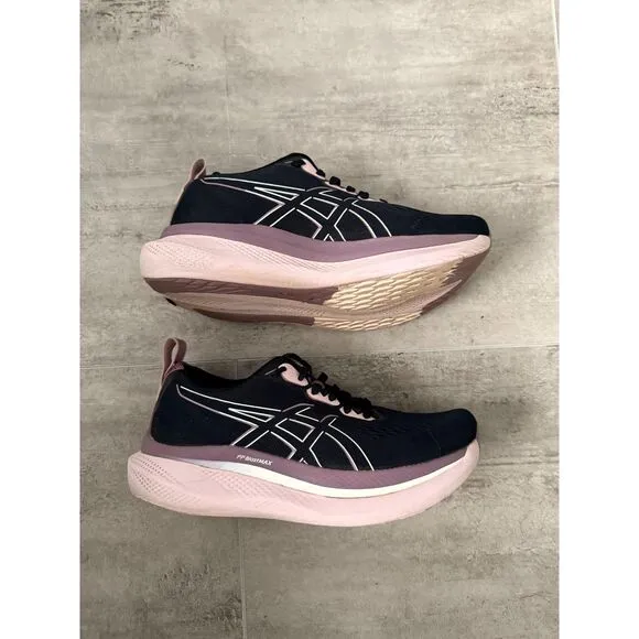 Asics Glideride Max Running Black/Pale Pink Shoes Women’s Size 7