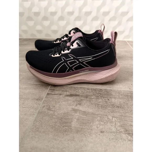Asics Glideride Max Running Black/Pale Pink Shoes Women’s Size 7