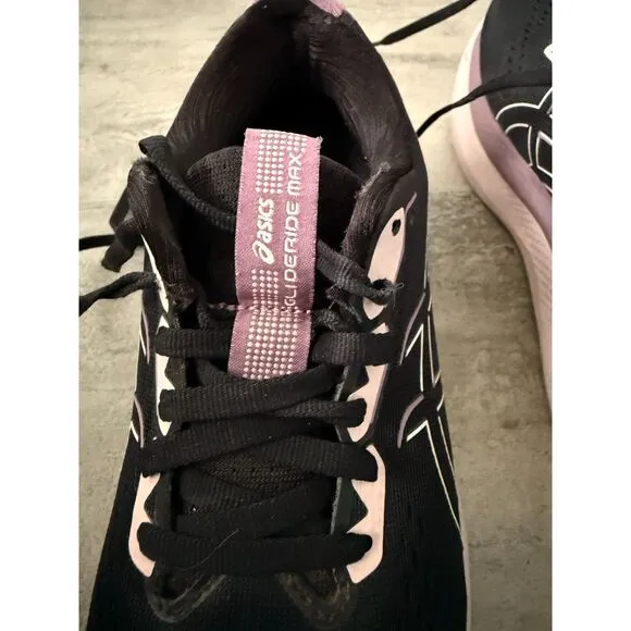 Asics Glideride Max Running Black/Pale Pink Shoes Women’s Size 7
