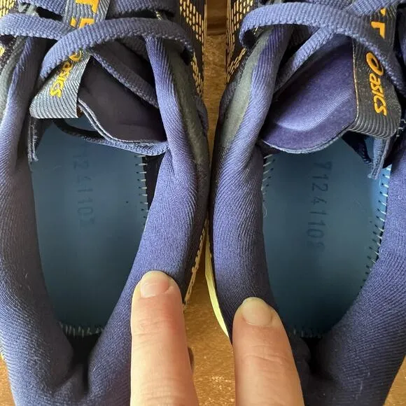 ASICS Novablast 5 Indigo Blue Amber Road Running Shoes Sneakers