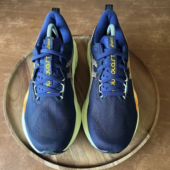 ASICS Novablast 5 Indigo Blue Amber Road Running Shoes Sneakers