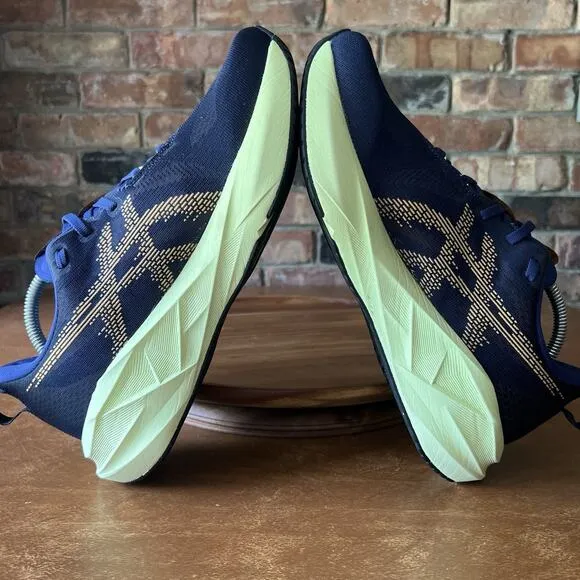 ASICS Novablast 5 Indigo Blue Amber Road Running Shoes Sneakers