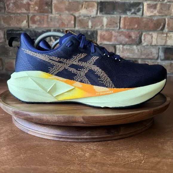ASICS Novablast 5 Indigo Blue Amber Road Running Shoes Sneakers