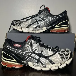 Asics Shoes Mens Gel-Kinsei 5 Size 11.5 Gray Black Red Road Running T3E4Y