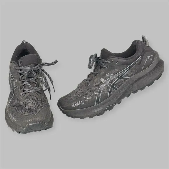 ASICS Shoes Women's Size 10 Gel-Trabuco 11 GTX Black/Carrier Grey Trail Running