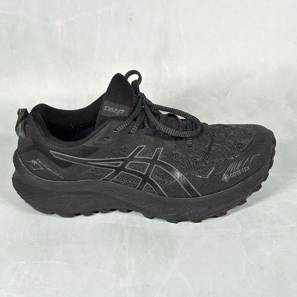 ASICS Shoes Women's Size 10 Gel-Trabuco 11 GTX Black/Carrier Grey Trail Running