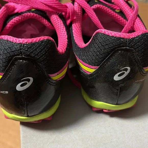 ASICS Women's Black and Pink Running Shoes Hyper-Rocket girl
