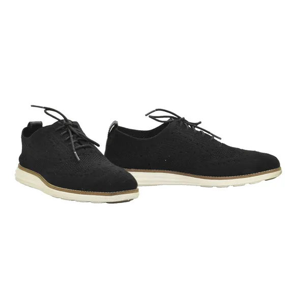 B0 Auth COLE HAAN C27959 Original Grand Black Stitchlite Oxfords Shoes Size 7.5M