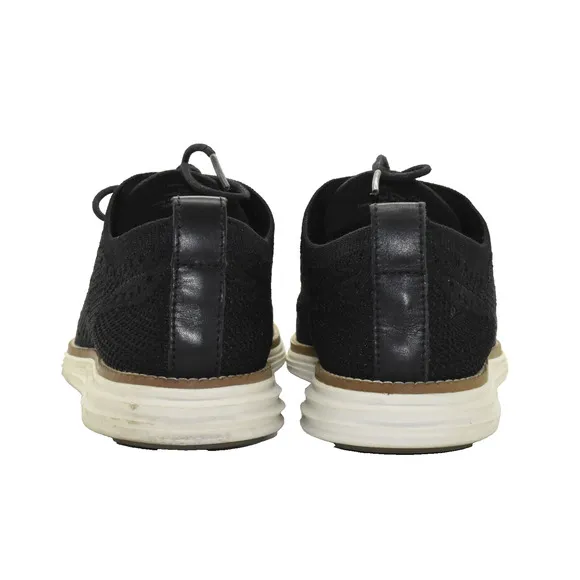 B0 Auth COLE HAAN C27959 Original Grand Black Stitchlite Oxfords Shoes Size 7.5M