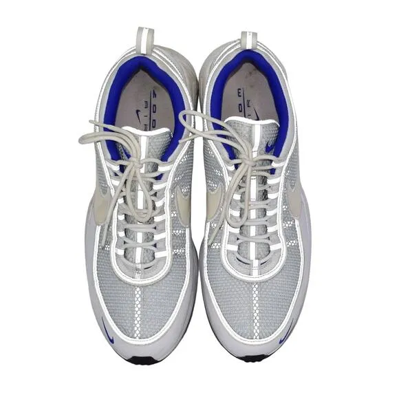 B0 Auth NIKE AIR ZOOM Spiridon 16 White Platinum Blue Shoes 926955-104 Size 14