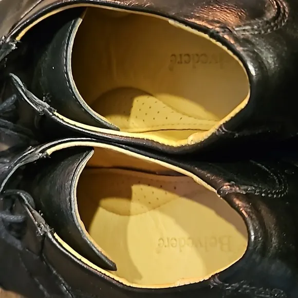 Belvedere Duke Dress Shoes Black Leather EUC 10.5D