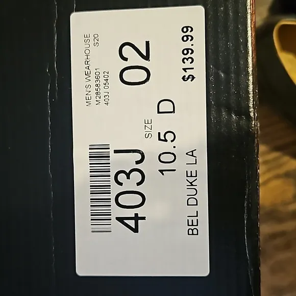 Belvedere Duke Dress Shoes Black Leather EUC 10.5D