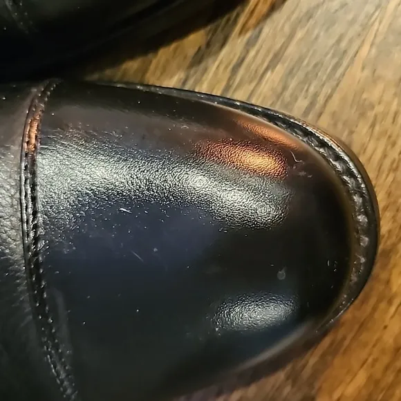Belvedere Duke Dress Shoes Black Leather EUC 10.5D
