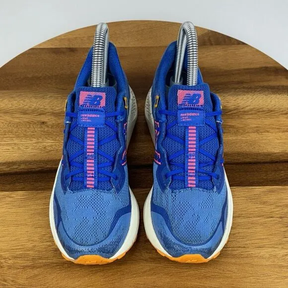 Big Kids Boys New Balance Nitrel v4 Cobalt Orange Trail Running Shoes Size 1.5 Y