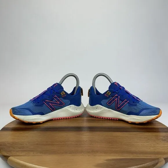 Big Kids Boys New Balance Nitrel v4 Cobalt Orange Trail Running Shoes Size 1.5 Y