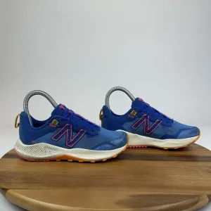 Big Kids Boys New Balance Nitrel v4 Cobalt Orange Trail Running Shoes Size 1.5 Y