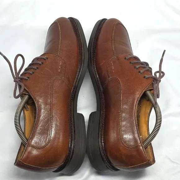 Bostonian Strada Men's Brown Leather Oxfords Brown Itlian Made Mens 10.5 In Vguc