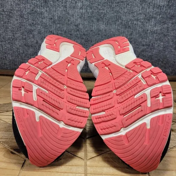 Brooks Adrenaline GTS 22 Shoes Womens 10 Black Purple Coral Support Road Running