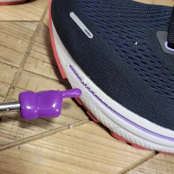 Brooks Adrenaline GTS 22 Shoes Womens 10 Black Purple Coral Support Road Running