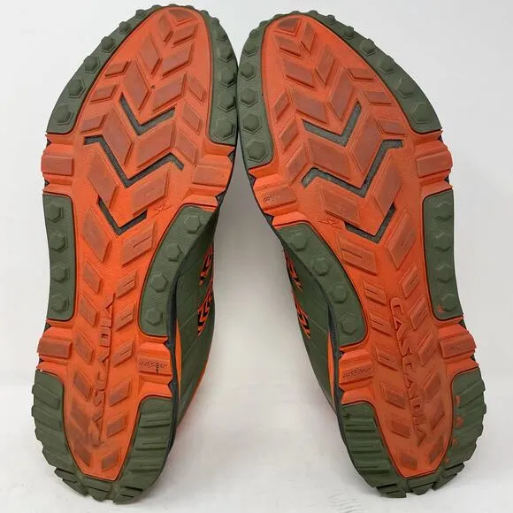 Brooks Cascadia 12 Green Orange Running Shoes Mens Size 11.5