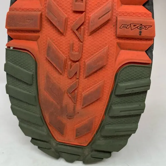 Brooks Cascadia 12 Green Orange Running Shoes Mens Size 11.5