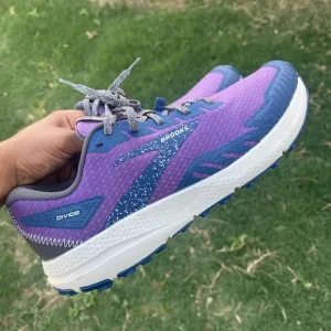 Brooks Divide 4 Men’s Size 10 Trail Running Shoes Purple/Navy/Oyster