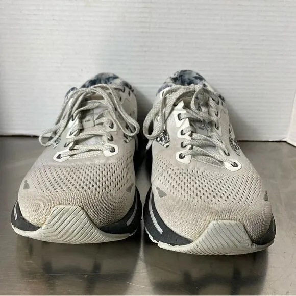 Brooks Ghost 15 Road Running Sneakers Shoes White Ebony Oyster Women’s Sz 10