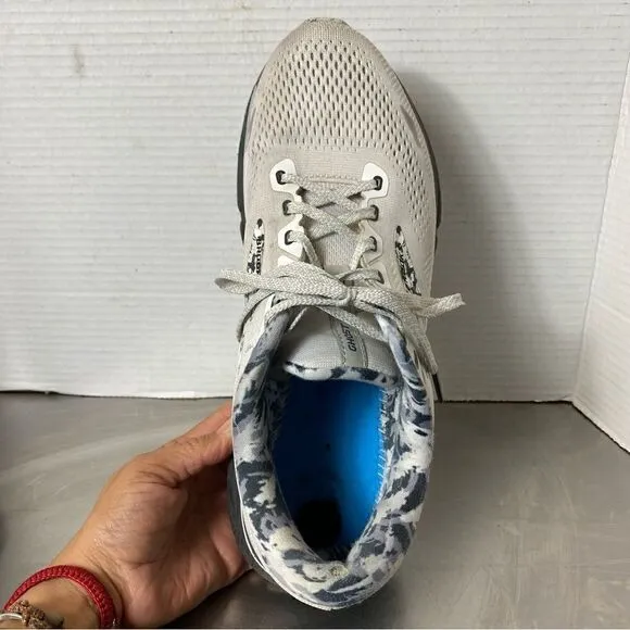 Brooks Ghost 15 Road Running Sneakers Shoes White Ebony Oyster Women’s Sz 10