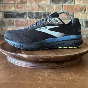 Brooks Ghost 16 Road Running Mesh Black Blue Sneakers Shoe Men's 8