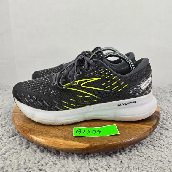 Brooks Glycerin 20 Black Athletic Gym Lifestyle Road Running Shoes Mens 9.5 D