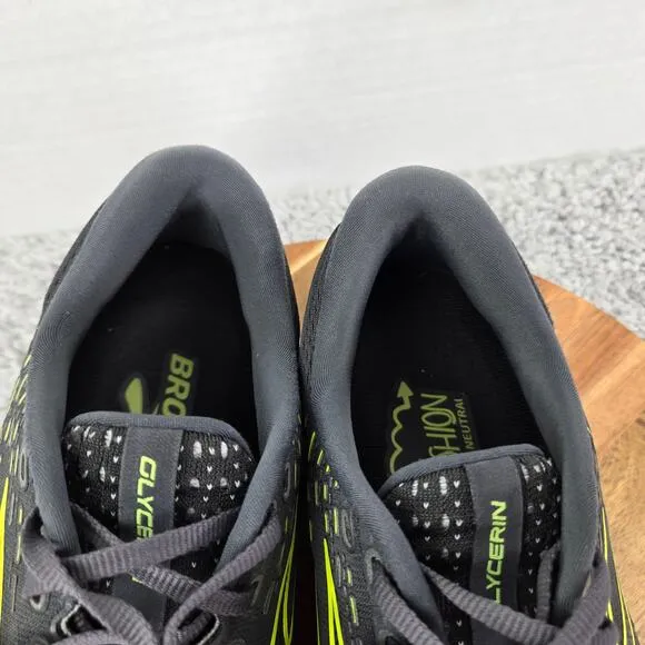 Brooks Glycerin 20 Black Athletic Gym Lifestyle Road Running Shoes Mens 9.5 D